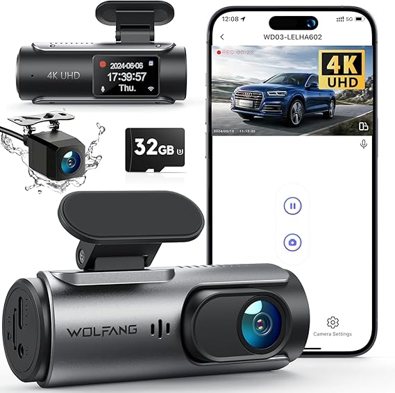 WOLFANG 4K Dashcam