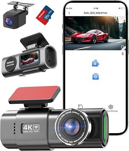 Dashcam 4K+1080P Dual