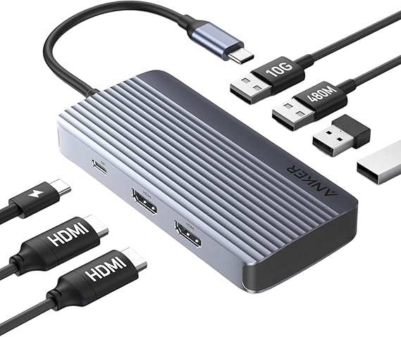 Anker USB-C Hub 7-in-1 Dual Monitor