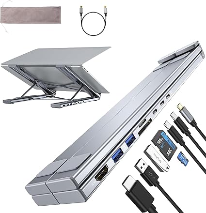 Umaniy Laptop Houder 8-in-1 Docking Station
